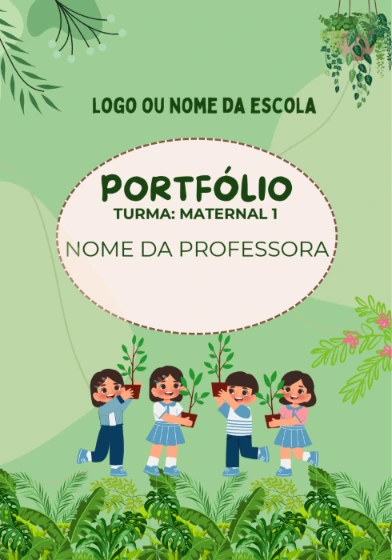 Modelo de portfólio jardim