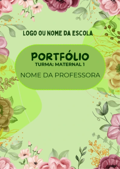 Modelo de portfólio floral